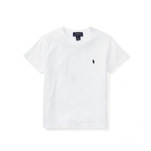 폴로 랄프 로렌(Polo Ralph Lauren) 폴로랄프로렌 보이즈 라운드 반팔 티셔츠 002 화이트 - 47,000 | 무신사 스토어