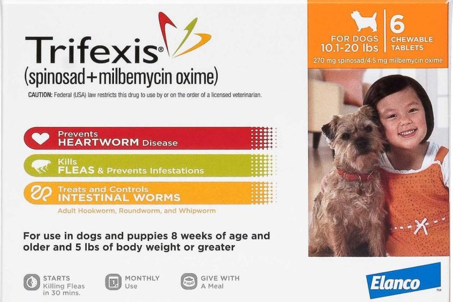 Trifexis Chewable Tablet For Dogs, 10.1-20 Lbs, (Orange Box), 12 Chewable  Tablets (12-Mos. Supply) - Chewy.Com