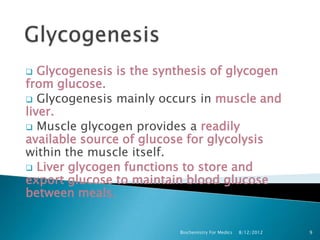 Glycogen Metabolism | Ppt