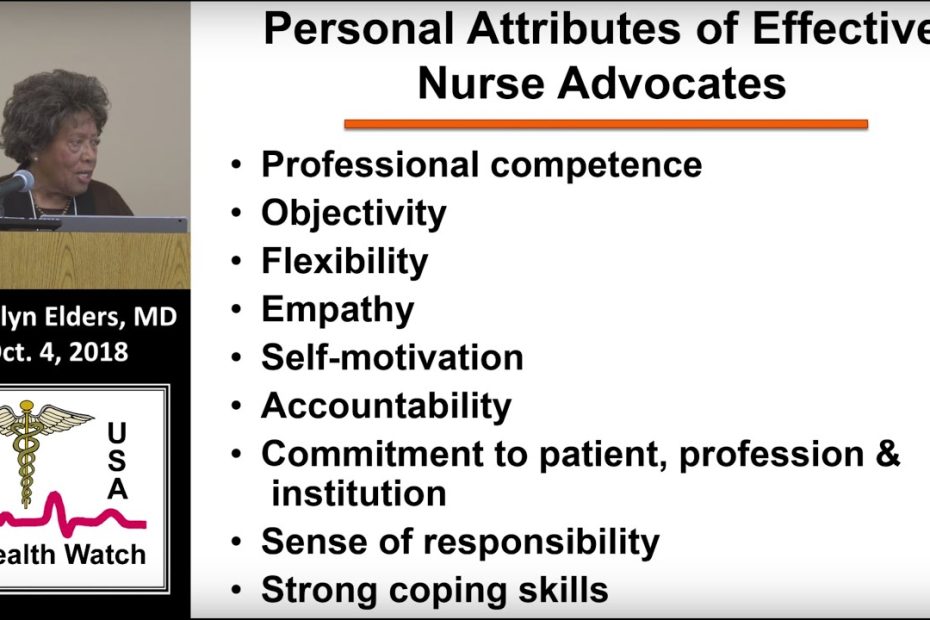 The Importance Of Nurse Advocacy And Empowerment- Dr. Joycelyn Elders -  Youtube