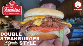 Freddy'S® Double Steakburger California Style Review! 🍔🌴 | Frozen Custard  & Steakburgers - Youtube