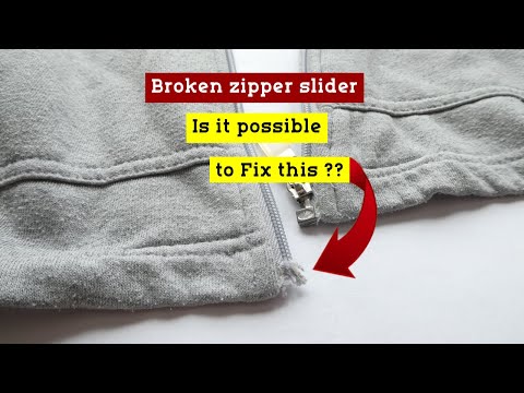How to Repair Broken Zipper Slider on Jacket |DIY Easy Way to Fix Broken Zipper Bottom Stop Tutorial