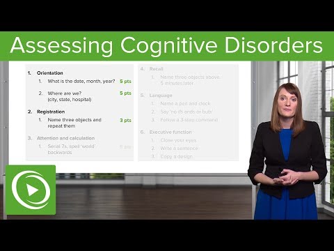 Cognitive Disorders: Assessment and Testing – Psychiatry | Lecturio