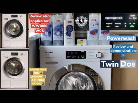 Miele W1 Excellence WEI865 WCS Powerwash & Twindos review and demonstration