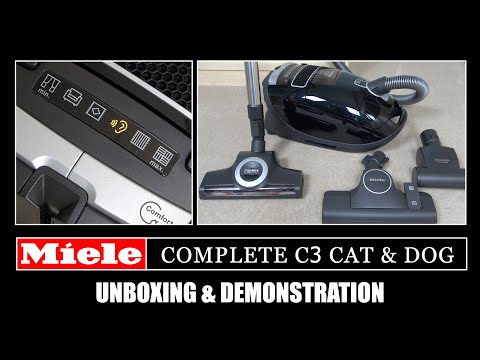 Miele Complete C3 Cat & Dog Vacuum Cleaner Unboxing & Demonstration
