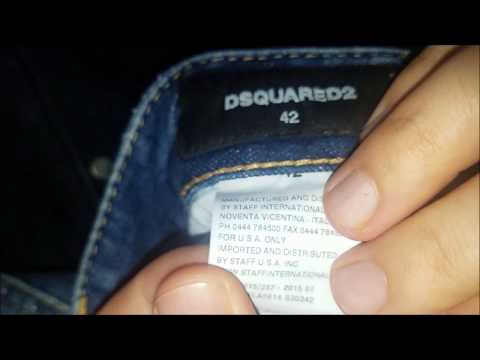 How to find original DSQUARED2 jeans production date.