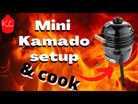 Aldi Mini Kamado - Start to Finish charcoal setup and cook