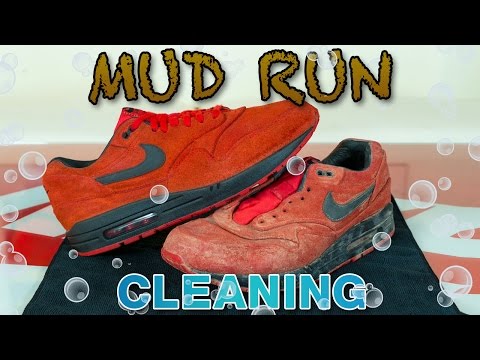 Cleaning Red Suede Air Max in the Washing Machine!